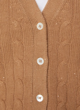  - ARCH4 - V-Neck Sequined Cashmere Cotton Knit Cardigan