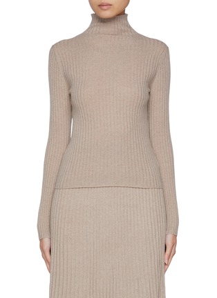 Main View - Click To Enlarge - ARCH4 - Ariana Ribbed Cashmere Knit Sweater