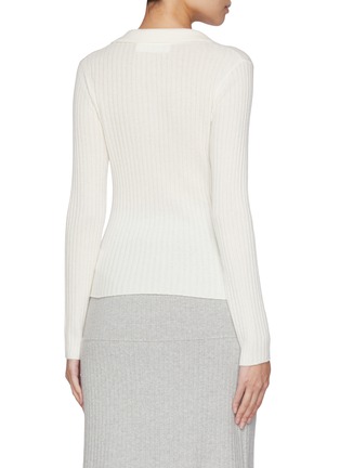 Back View - Click To Enlarge - ARCH4 - Elsy Ribbed Cashmere Knit Sweater