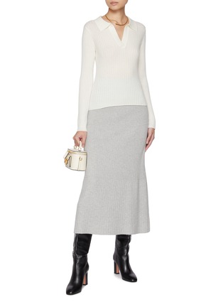 Figure View - Click To Enlarge - ARCH4 - Elsy Ribbed Cashmere Knit Sweater