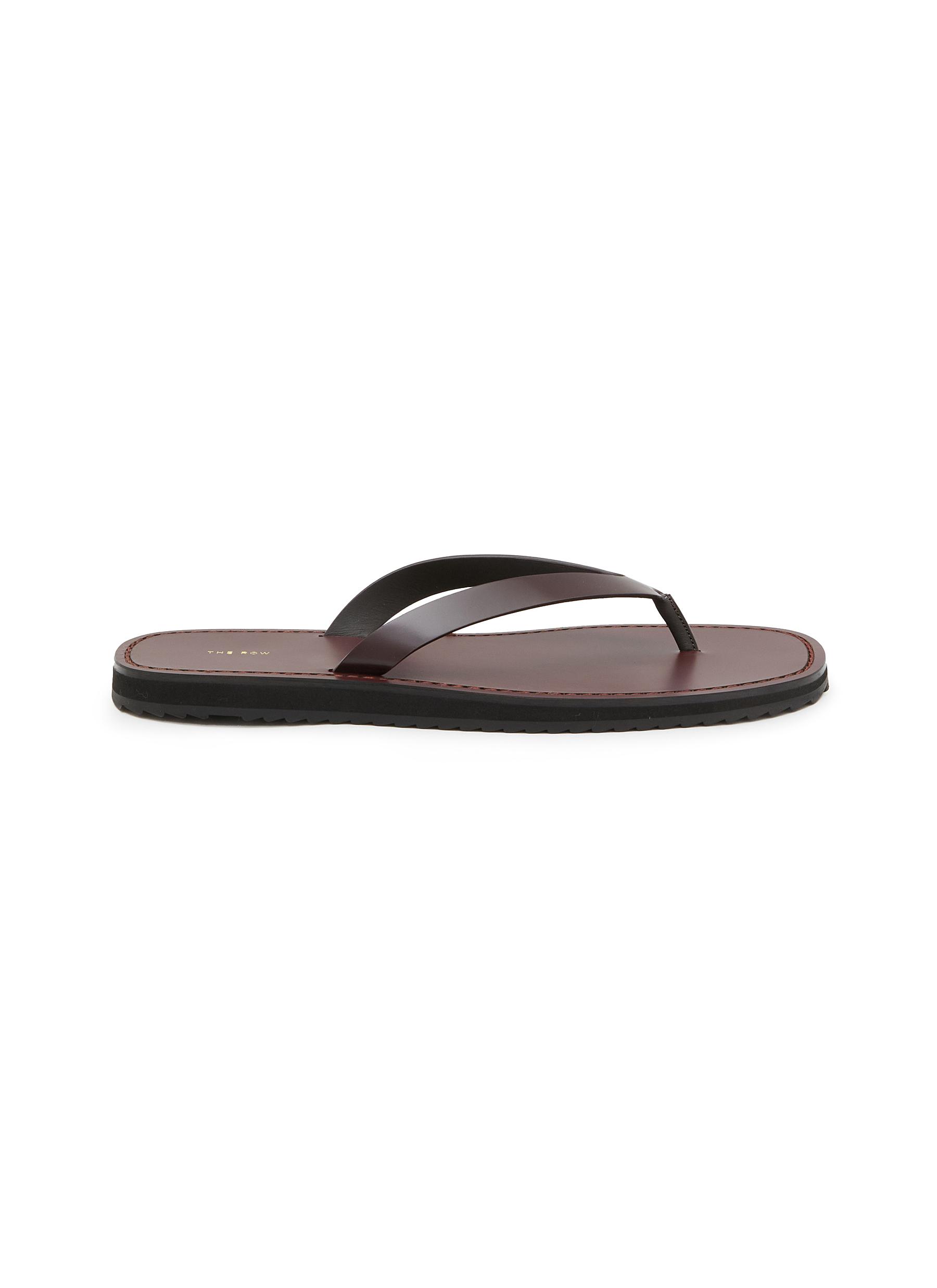 【関税込み】the row MILLA FLAT' SANDALS Milla satin flats in red - The Row | Mytheresa