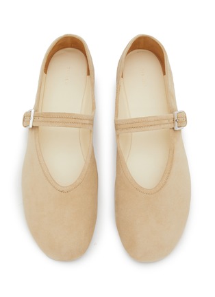 Figure View - Click To Enlarge - THE ROW - Boheme Suede Mary Jane Flats