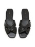 Figure View - Click To Enlarge - THE ROW - Soft Knot 60 Leather Heeled Sandalsa