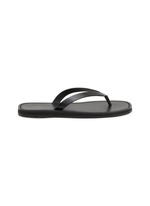 THE ROW | City Leather Flip Flops | BLACK | Women | Lane