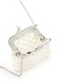 Detail View - Click To Enlarge - SSIL - Rhodium Plated Brass Micro Pearl Bag Necklace