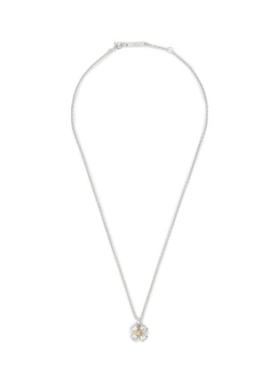 Main View - Click To Enlarge - SSIL - Rhodium Plated 925 Silver Clover Necklace