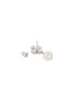 Detail View - Click To Enlarge - SSIL - Rhodium Plated Brass 925 Silver Gold Plated Brass Clover Pearl Earrings