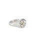 Main View - Click To Enlarge - SSIL - Rhodium Plated 925 Silver Gold Plated 925 Silver Coin Clover Ring