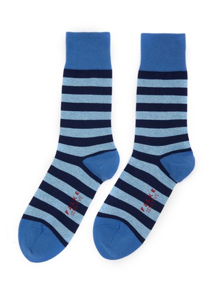 Main View - Click To Enlarge - FALKE - Sensitive Mapped Cotton Blend Crew Socks