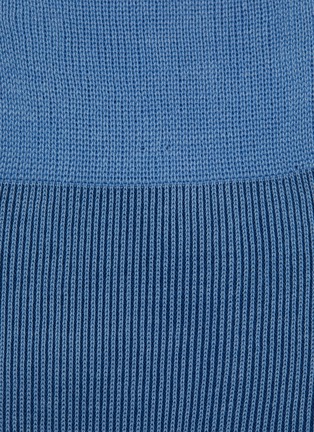 Detail View - Click To Enlarge - FALKE - Fine Shadow Stripe Cotton Blend Crew Socks