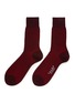 Main View - Click To Enlarge - FALKE - Fine Shadow Stripe Cotton Blend Crew Socks