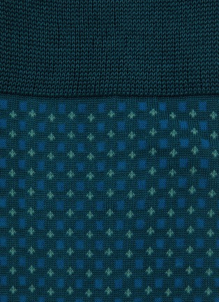 Detail View - Click To Enlarge - FALKE - Uptwon Tie Cotton Blend Crew Socks