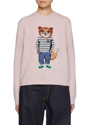 Main View - Click To Enlarge - MAISON KITSUNÉ - Dressed Fox Intarsia Sweater