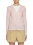 Main View - Click To Enlarge - MAISON KITSUNÉ - Baby Fox Patcch Wool Cotton Cardigan