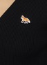  - MAISON KITSUNÉ - Baby Fox Patch Wool Cotton Cardigan