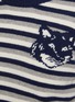  - MAISON KITSUNÉ - Fox Head Intarsia Striped Sweater