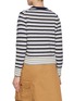 Back View - Click To Enlarge - MAISON KITSUNÉ - Fox Head Intarsia Striped Sweater