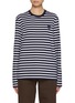 Main View - Click To Enlarge - MAISON KITSUNÉ - Bold Fox Head Patch Marine Cotton T-Shirt