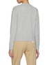 Back View - Click To Enlarge - MAISON KITSUNÉ - Bold Fox Head Embroidered Cropped Wool Cashmere Cardigan