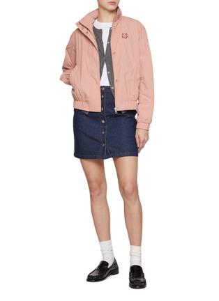 Figure View - Click To Enlarge - MAISON KITSUNÉ - Bold Fox Head Patch Nylon Windbreaker