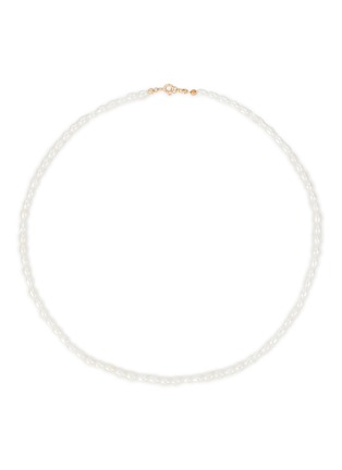 Main View - Click To Enlarge - SSIL - 14k Gold Plated Brass Classique Pearl Collar Necklace