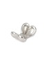 Detail View - Click To Enlarge - SSIL - Rhodium Plated Brass Volume Heart Earrings