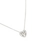 Detail View - Click To Enlarge - SSIL - Rhodium Plated Brass Volume Heart Necklace