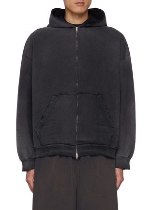 Main View - Click To Enlarge - BALENCIAGA - Logo Print Cotton Hoodie