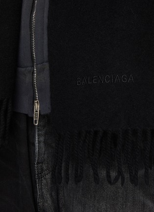  - BALENCIAGA - Scarf Incognito Zip Up Hoodie