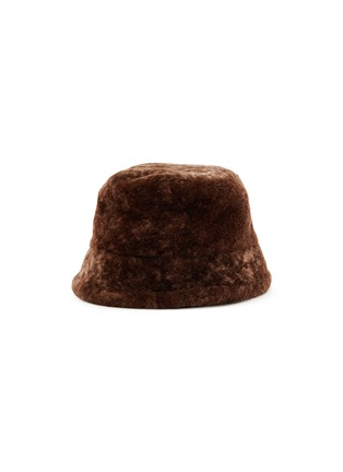 Figure View - Click To Enlarge - LOEWE - Shearling Bucket Hat