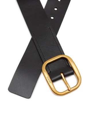 Detail View - Click To Enlarge - LOEWE - Rounded Buckle Leather Belt