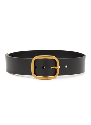 Main View - Click To Enlarge - LOEWE - Rounded Buckle Leather Belt