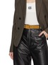 Figure View - Click To Enlarge - LOEWE - Rounded Buckle Suede Belt