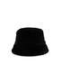 Figure View - Click To Enlarge - LOEWE - Raised-Embroidered Logo Shearling Bucket Hat