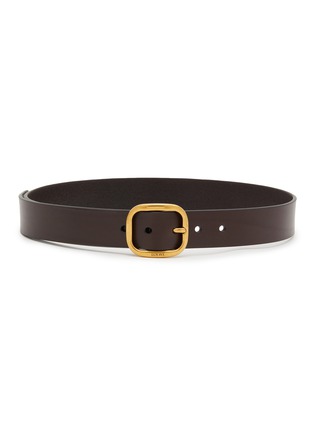 Main View - Click To Enlarge - LOEWE - Rounded Buckle Leather Belt