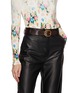 Figure View - Click To Enlarge - LOEWE - Rounded Buckle Leather Belt