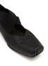 Detail View - Click To Enlarge - UMA WANG - Crisscross Elastic Band Leather Ballerina Flats