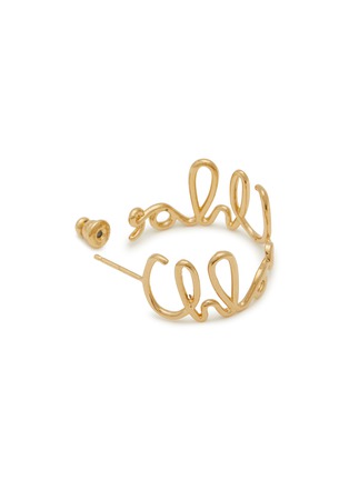 Detail View - Click To Enlarge - CHLOÉ - Iconic Hoop Laiton Earrings