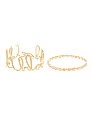 Main View - Click To Enlarge - CHLOÉ - Iconic Laiton Bracelet Set