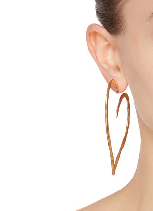 Figure View - Click To Enlarge - CHLOÉ - Encoeur Laiton Earrings