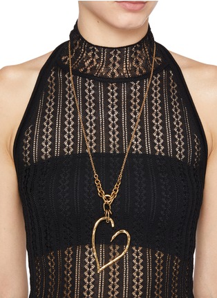 Figure View - Click To Enlarge - CHLOÉ - Encoeur Laiton Long Necklace