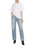 Figure View - Click To Enlarge - JUUN.J - Double Waisted Denim Pants