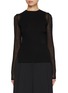 Main View - Click To Enlarge - JUUN.J - Sheer Round Neck Top