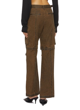 Back View - Click To Enlarge - JUUN.J - Detachable Knee Dark Wash Cargo Pants