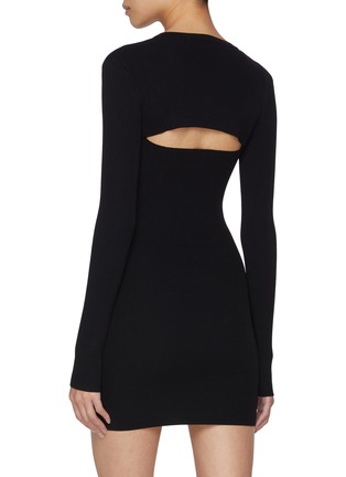 Back View - Click To Enlarge - ALEXANDERWANG - Cami Mini Dress Cropped Cardigan Twinset