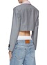 Back View - Click To Enlarge - ALEXANDERWANG - Pre-styled Cropped Blazer With Poplin Dickie