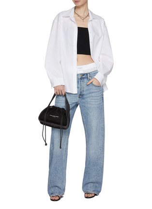 Figure View - Click To Enlarge - ALEXANDERWANG - Ribbed Cami With Shirt