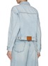 Back View - Click To Enlarge - ALEXANDERWANG - Zipped Sleeve Light Washed Trucker Jacket