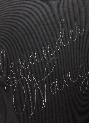  - ALEXANDERWANG - Hotfix Cursive Logo Cotton Tee