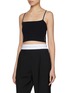 Detail View - Click To Enlarge - ALEXANDERWANG - Cami Tank Top Cropped Cardigan Twinset